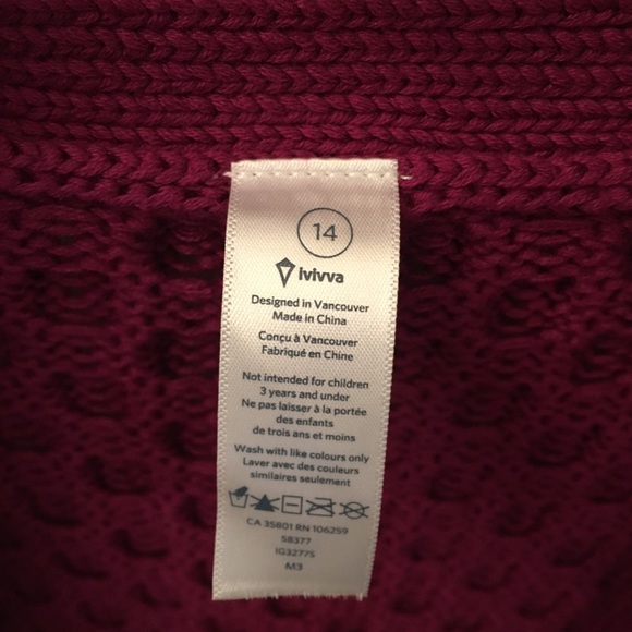 Like New Ivivva Breathe, Relax, Love Wrap - Picture 3 of 6